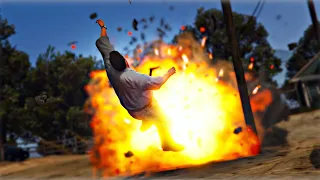 GTA V - EXPLOSIONS [Slow motion] #10