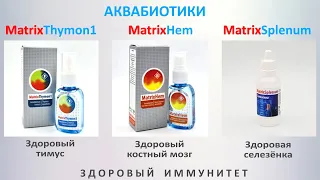 Вилочковая железа - Тимус. Аквабиотики PowerMatrix для иммунитета и молодости. Вебинар