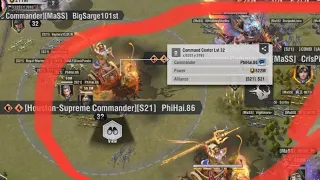 WARPATH: BIG FIGHT!! 😵+ MaSS destroys 2 s21 bases 1 phihai.86 822m power and ihaveNoMoney.FL 819m￼