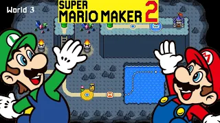 Super Mario World: World 3 Remade in Super Mario Maker 2 (World Maker)