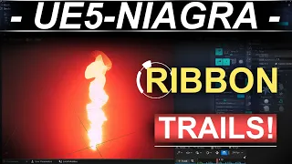Unreal5 Niagra VFX: Ribbon Trails (60 SECONDS-!!)