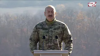 Prezident İlham Əliyev: Bu gün biz Zəfər Gününü Şuşada, Cıdır düzündə qeyd edirik