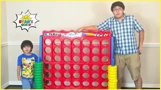 Giant Connect 4 Family Game with 1 hour Kids Activities with Ryan