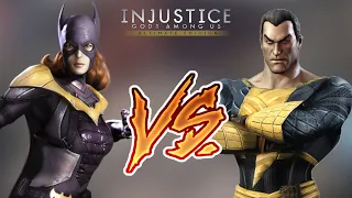 Injustice Gods Among Us - Batgirl Vs. Black Adam (Hard) Walkthrough | RozZ99