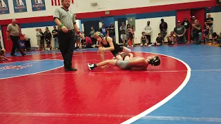 12u 90lbs Lexington Round 2 -  Gavin Shelton vs Tyler Young - USA Wrestling (2022)