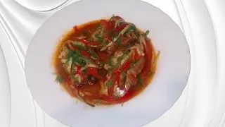 Судак по-уйгурски - нежная рыба с ярким вкусом!