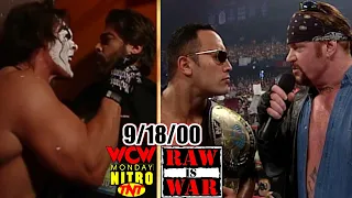 WWF RAW vs. WCW Nitro - September 18, 2000 Full Breakdown - Final USA Network RAW - Russo vs Booker