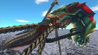 The mighty kraken VS Thunderdeep Drask & Godzilla! - Animal Revolt Battle Simulator