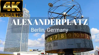 {4K} Alexanderplatz On a Beautiful Sunny Day, Berlin, Germany - Bike Tour