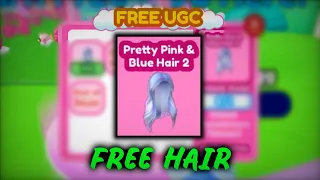 How to get FREE Pretty Pink and Blue Hair in Roblox! FREE UGC HAIR | Raise a Rainbocorn