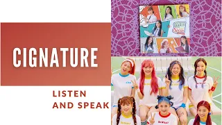 Unboxing Cignature 1st EP Album- LISTEN AND SPEAK