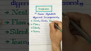 anagrams #anagram #english #grammar #englishwords #ytshorts #ytshortsviral #youtube #youtubeshorts