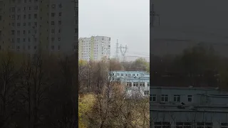 Первый снег! Москва, Бибирево, 2022