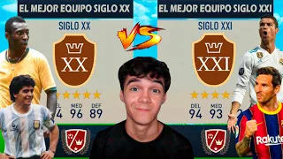 💥¡DUELO DE SIGLOS!💥 11 IDEAL DEL SIGLO XX vs EL MEJOR EQUIPO DEL SIGLO XXI EN FIFA