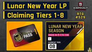 Asphalt 9 | Lunar New Year Legend Pass - CLAIMING Tiers 1-8 Rewards | RTG #529