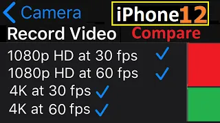 0065 - iPhone 12 - Video - 1080p 30fps vs 1080p 60fps vs 4K 30fps vs 4K 60fps