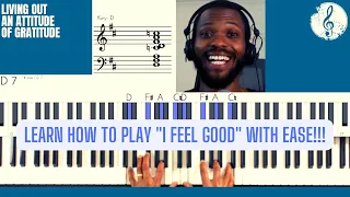 How to play "I Feel Good" by James Brown easily on the piano - PIANO TUTORIAL