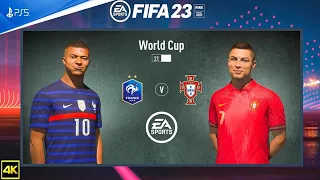 FIFA 23 | France vs. Portugal | Penalty Shootout Futsal | Mbappe vs Ronaldo - Gameplay