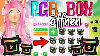 ich ÖFFNE meine 1️⃣. RGB BOX 🌈🎁 TÄGLICHE AUFGABEN UPDATE ✅ Adopt Me! Roblox DEUTSCH