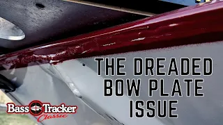 Cracked my bow plate on the Bass Tracker Classic XL (It can happen to you too)