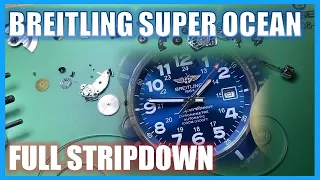 BREITLING SuperOcean2 full stripdown. The inside of BREITLING watch
