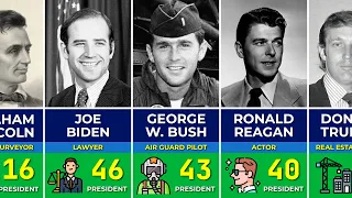 👨‍💼 US Presidents When They Were Young and Jobs Before They Were President