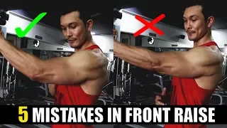 FRONT RAISE DUMBBELL [5 खतरनाक ग़लतियां] STOP NOW !!