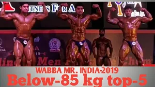 WABBA mr India 2019 || bellow 85 kg WABBA mr India 2019