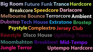 Top 50 EDM Subgenres (with examples)