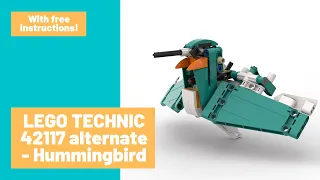 Lego Technic hummingbird - 42117 C model with free video instructions