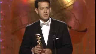 Tom Hanks Wins Best Actor Motion Picture Comedy - Golden Globes 1989