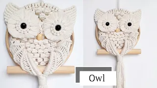Macrame Owl Wall Hanging Tutorial For Beginners