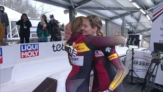 BMW IBSF Worldcup 8 women bobsleigh  heat 2 Sigulda