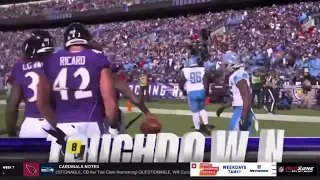Lamar Jackson 7 Yard Touchdown Run | Lions vs Ravens