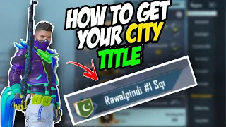 How to Get City Title in Pubg Mobile 😱♥️ | PUBG MOBILE