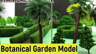 Park model making | Botanical garden model for science exhibition | Garden model making