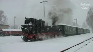Dampf-Züge in Schnee und Eis - Steam Trains in the snow - Dampflok