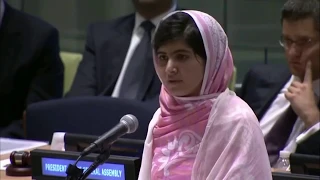 One child, one teacher, one book, one pen can change the world: Malala Yousafzai