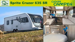 Sprite Cruzer 635 SR - Drei-Zimmer-Wohnung mit Vollausstattung - Clever Campen / Test / Review