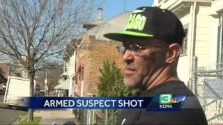 Stockton police shoot suspect they say fired at them