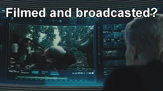 How are the Hunger Games filmed and broadcast?