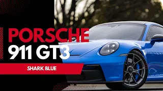 2022 PORSCHE911 GT3 SHARK BLUE EXTERIOR! CARBON FIBER ROOF ONLY 3K MILES! LOADED!!