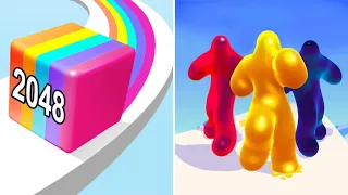 Looking Good Blob Runner 3D Vs Jelly Run 2048🔥🔥🔥Max Levels Mobile Gameplay KTY54