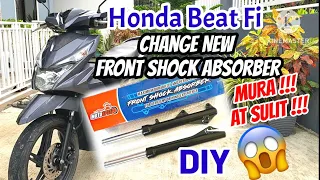 Honda Beat Fi || Change New Front Shock Absorber || DIY || Mura at Sulit || affordable price