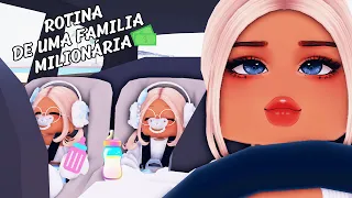 ROTINA DE UMA FAMILIA MILIONÁRIA NO BERRY AVENUE - MELHORES HISTÓRINHAS de ROBLOX 🏠