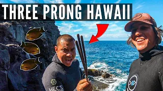 Spearfishing Hawaii Three Prong Hunting with Justin Lee