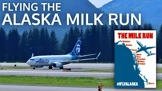 Flying the FULL Alaska Milk Run! Anchorage to Seattle w/6 STOPS!