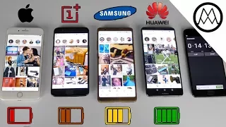 Huawei Mate 10 Pro vs Galaxy Note 8 vs iPhone 8 Plus- Battery Life Drain Test