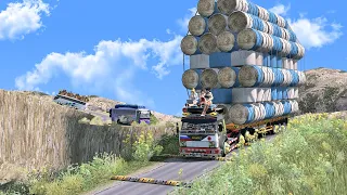 Biggest Load of Trailers - death road | Euro Truck Simulator 2