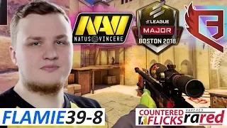 flamie 39-8 / NAVI vs QBFire / ELEAGUE Major 2018 / Quarter-Final